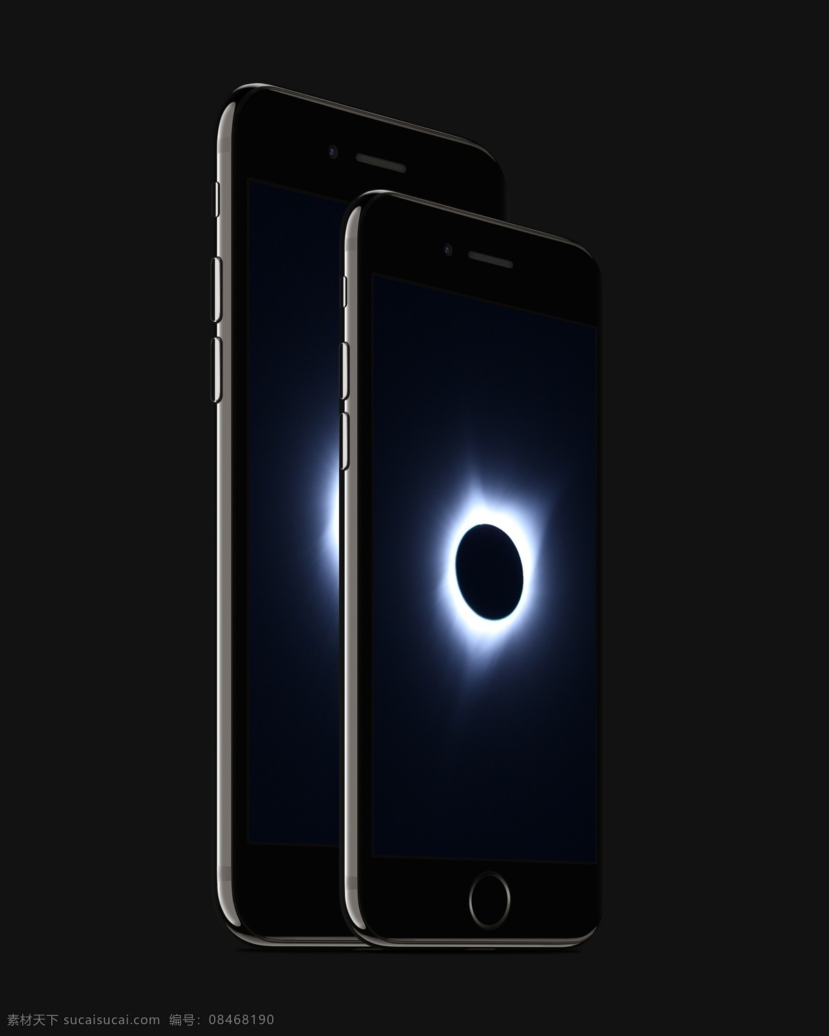 全 黑色 系 苹果 iphone7 贴图 样机 ui设计 电子产品 角度 模型 平面设计 实体产品 颜色
