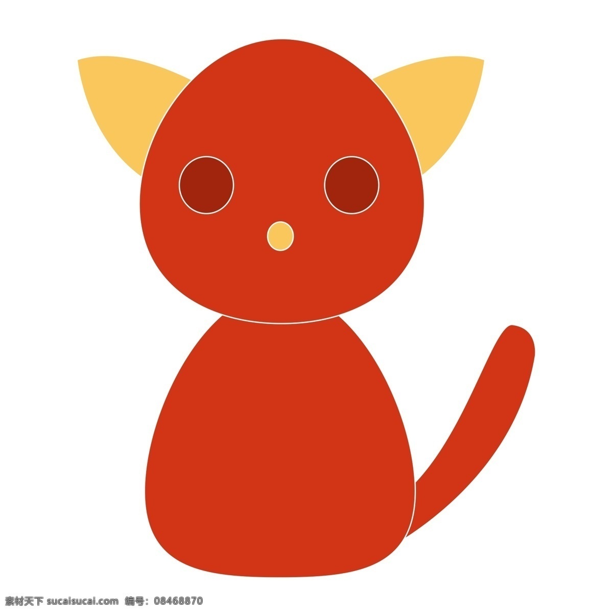 宠物 可爱 小猫 元素 猫咪 动物 装饰图案 免抠素材 猫猫
