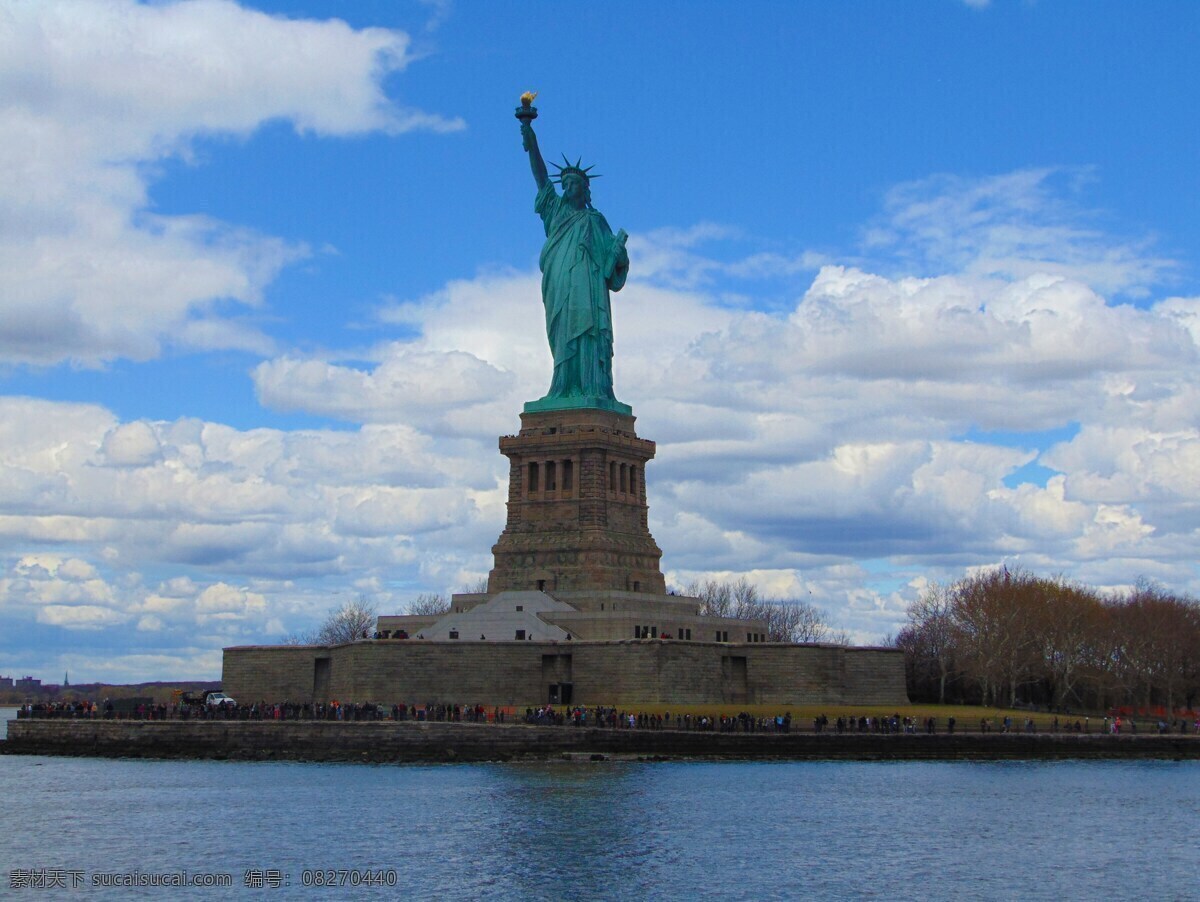 自由女神像 美国标志 地标建筑 雕塑 建筑园林 建筑摄影