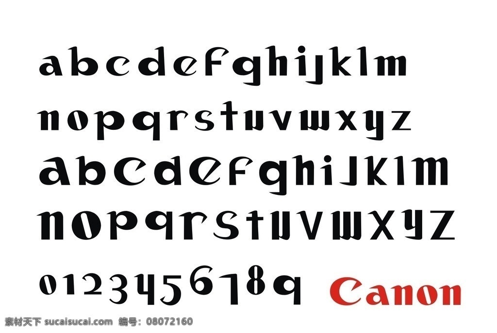 canon 标志英文 相机 佳能标志字体 标志 英文字体 字体下载 源文件 ttf