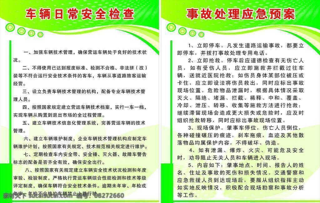 驾驶员 培训机构 安全 检查 绿色模板 制度牌 制度牌模板 驾校制度牌 矢量 海报 企业文化海报