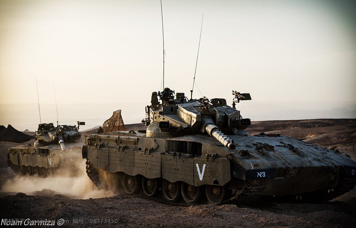 以色列 梅 卡瓦 主战坦克 以军 梅卡瓦 mk4型 第四代战车 世界经典坦克 军事武器 现代科技