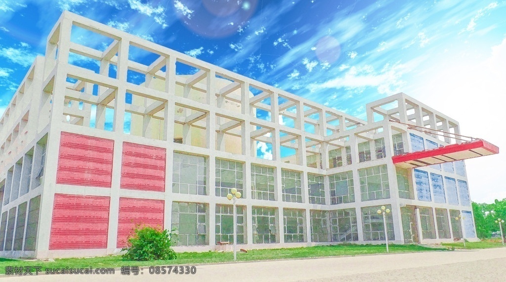 漫画 版 学校 大学生 活动中心 大学 风景 ps 艺术 背景 天空 动漫动画 风景漫画