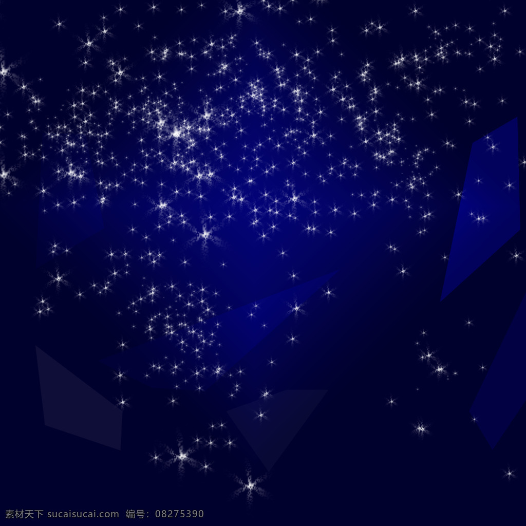 深蓝色 渐变 几何 星空 背景 蓝色 星星