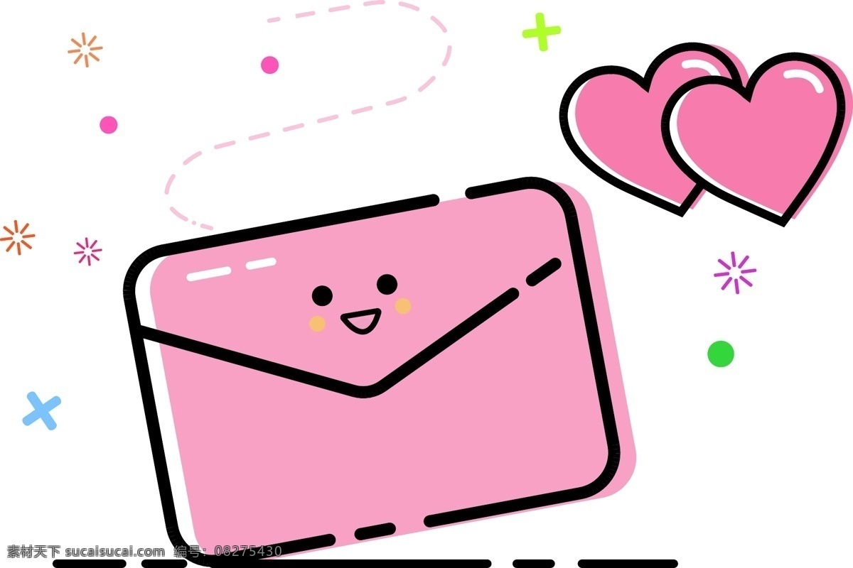 meb 风格 粉色 信件 爱心 表白 小 图标 矢量图 小图标 七夕情人节 卡通 meb风格 甜蜜 表白信件 求爱信 手绘