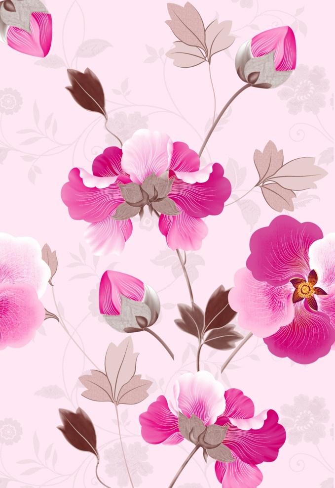 粉红色花朵 粉色花朵 花卉 花朵 粉色花卉 分层 源文件