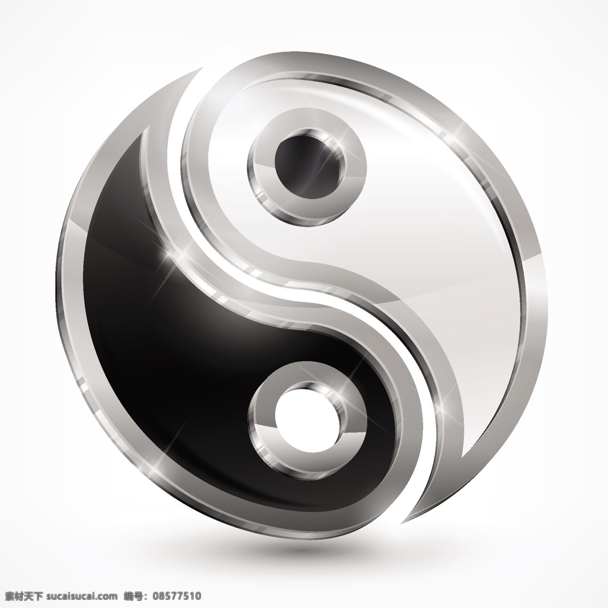 阴阳八卦 八卦 阴阳 太极 手绘 矢量 传统文化 文化艺术