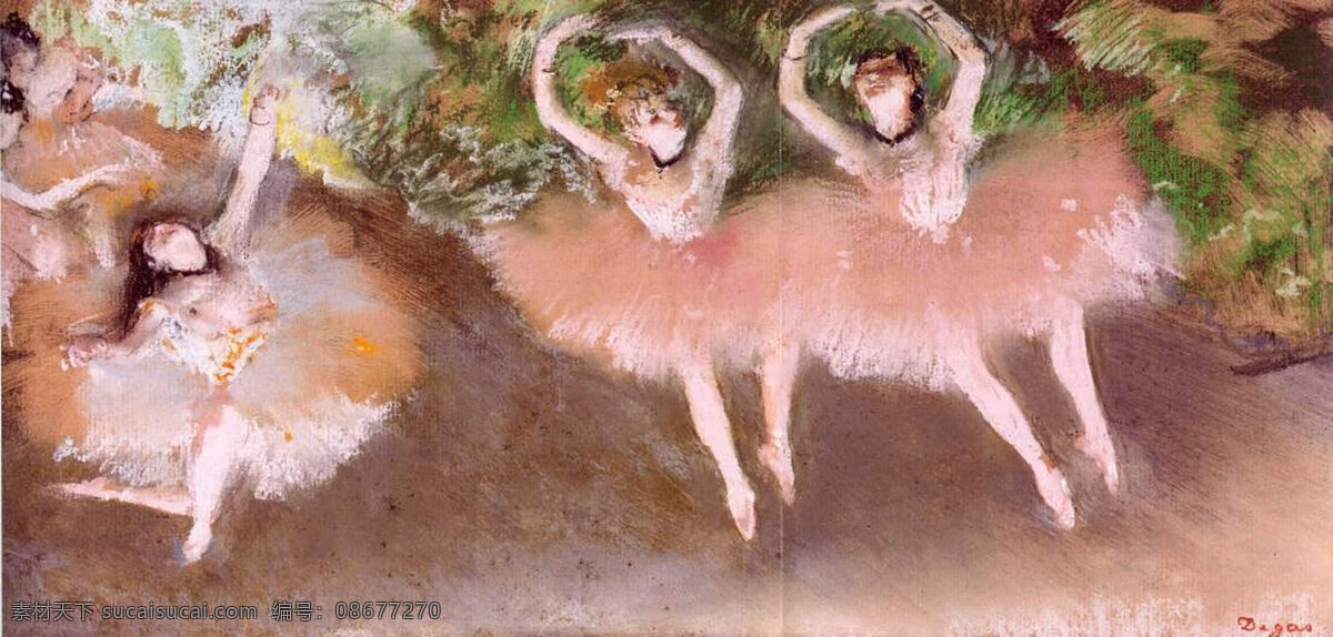 印象派画家 德加 油画 人物 芭蕾舞 绘画书法 文化艺术