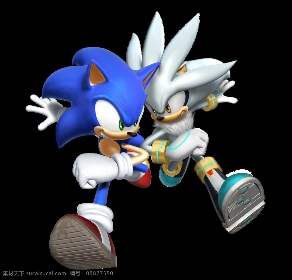 索尼克 卡通角色 sonic 卡通造型 索尼克动漫 3d卡通角色 蓝色索尼克 银色索尼克 动漫动画