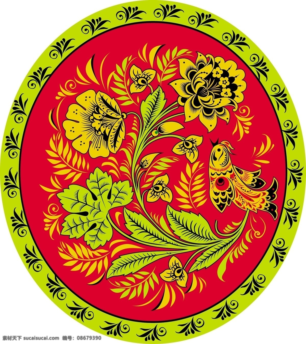 椭圆 精品 花纹 底图 矢量图 花纹花边