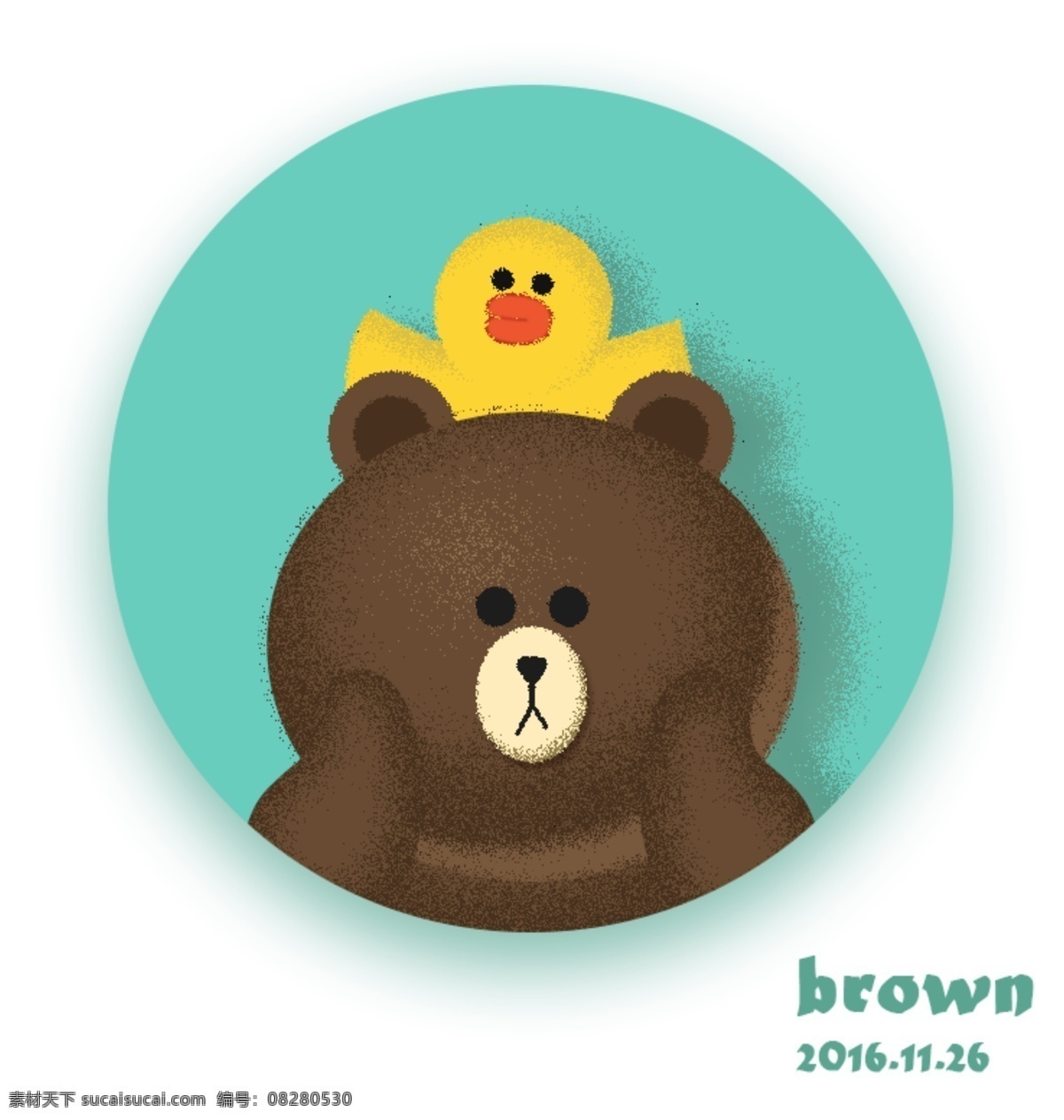 ps 制作 毛绒 brown 布朗 熊 布朗熊 ps样式 卡通 可爱风 创意设计