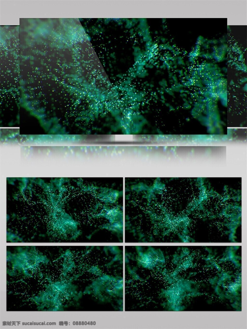 青色 粒子 漂浮 高清 视频 震撼画面 漂浮粒子 青光粒子 光斑碎点 漂浮光 浮光掠影 3d视频素材 灯光 特效