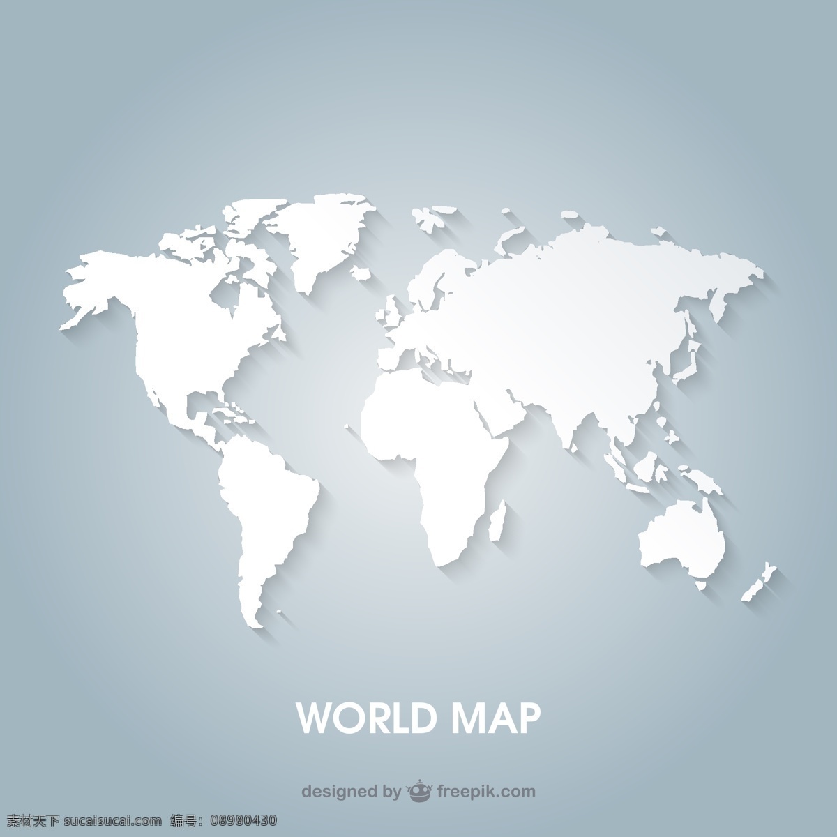 白色 世界 板块 矢量图 大陆板块 海洋 world map