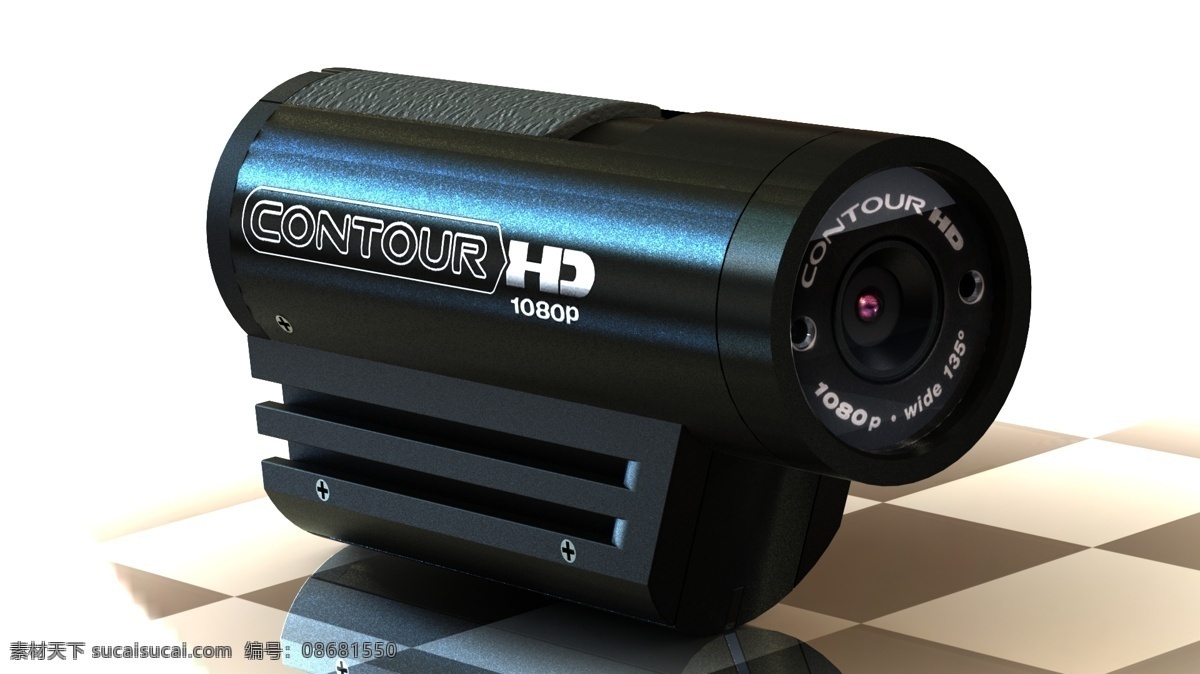 轮廓 hd 高清 视频 头盔 相机 gopro 3d模型素材 其他3d模型