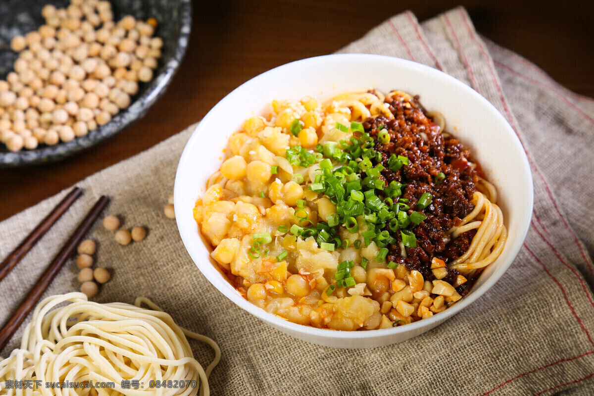重庆碗杂面 特色 传统 小吃 美食 重庆 碗杂面 面条 餐饮美食 传统美食