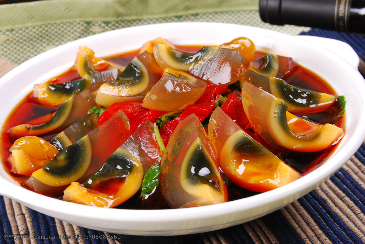 红油皮蛋 红油 皮蛋 松花蛋 辣椒油 摄影类 餐饮美食
