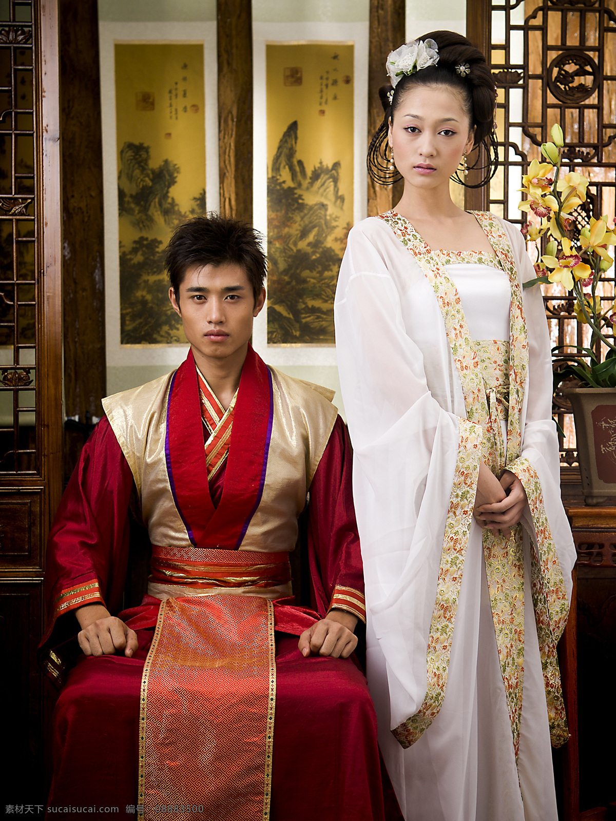 婚纱摄影样片 婚纱情侣 婚纱 情侣 情人 恋人 新娘 女性 少女 女孩 古典 古色 古装 唐装 人物摄影 人物图库