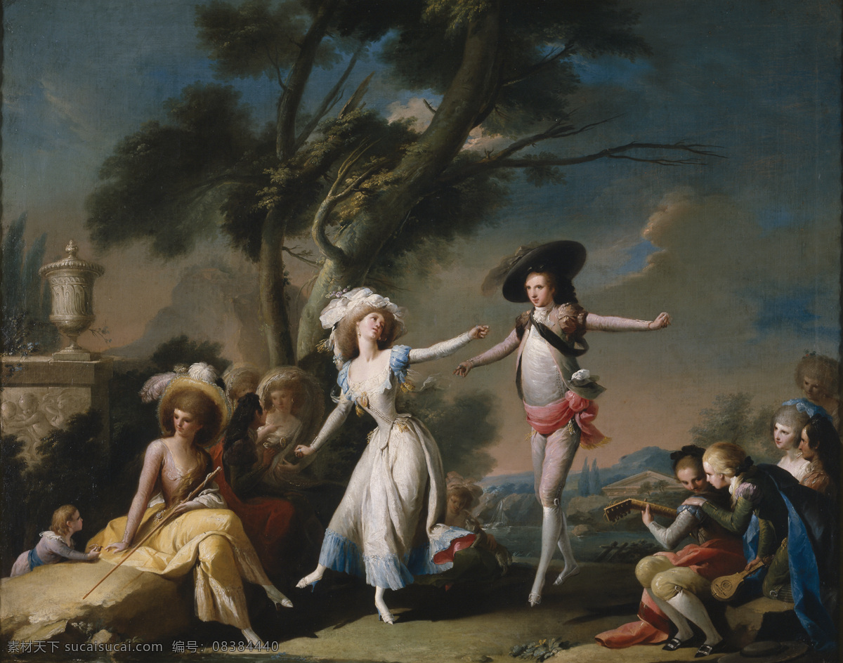 洛 可可 画派 代表作品 西班牙博物馆 洛可可画作 18世纪 古典油画 贵族男女 油画 绘画书法 文化艺术