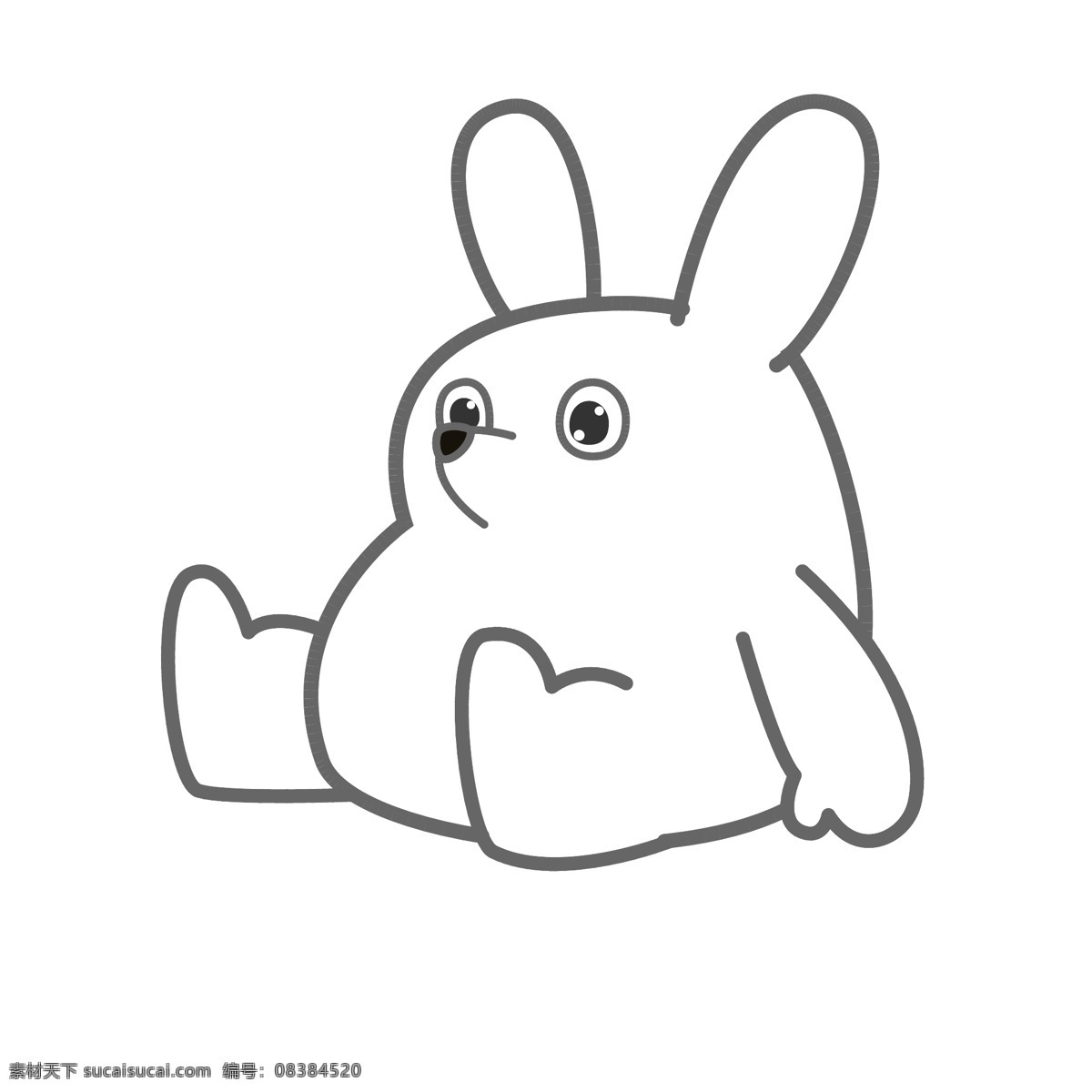 矢量 可爱 卡通 玩具 兔子 元素