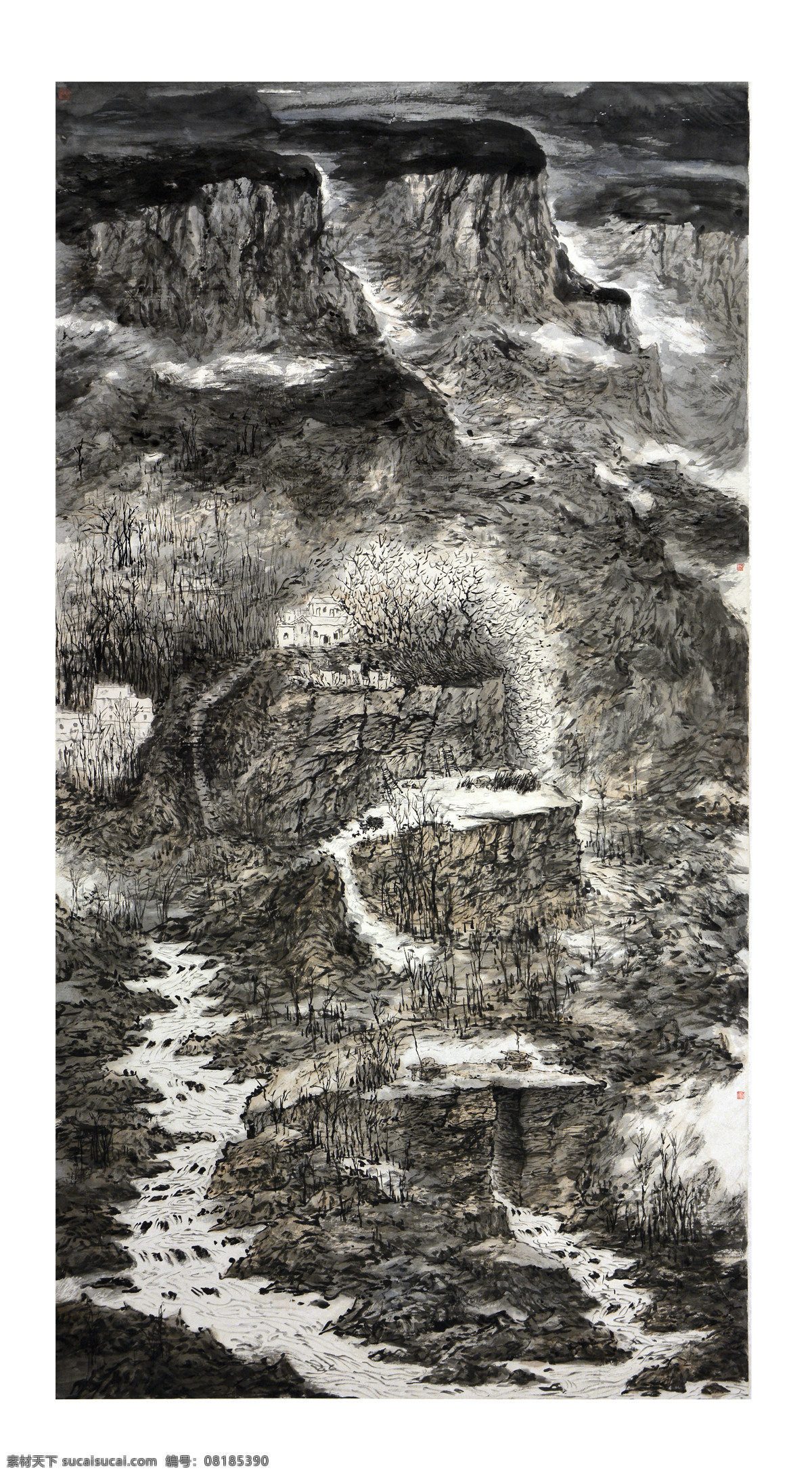 国画 山水画 当代国画 当代水墨 水墨山水 国画山水 中国水墨 笔墨 中国画 文化艺术 绘画书法 国画与书法