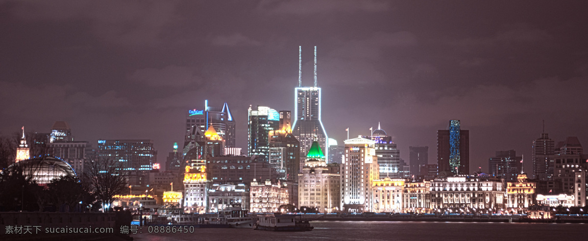 船 灯光 都市 房子 高楼大厦 国内旅游 河流 黄浦江 上海滩夜景 上海滩 夜景 游轮 旅游摄影 psd源文件