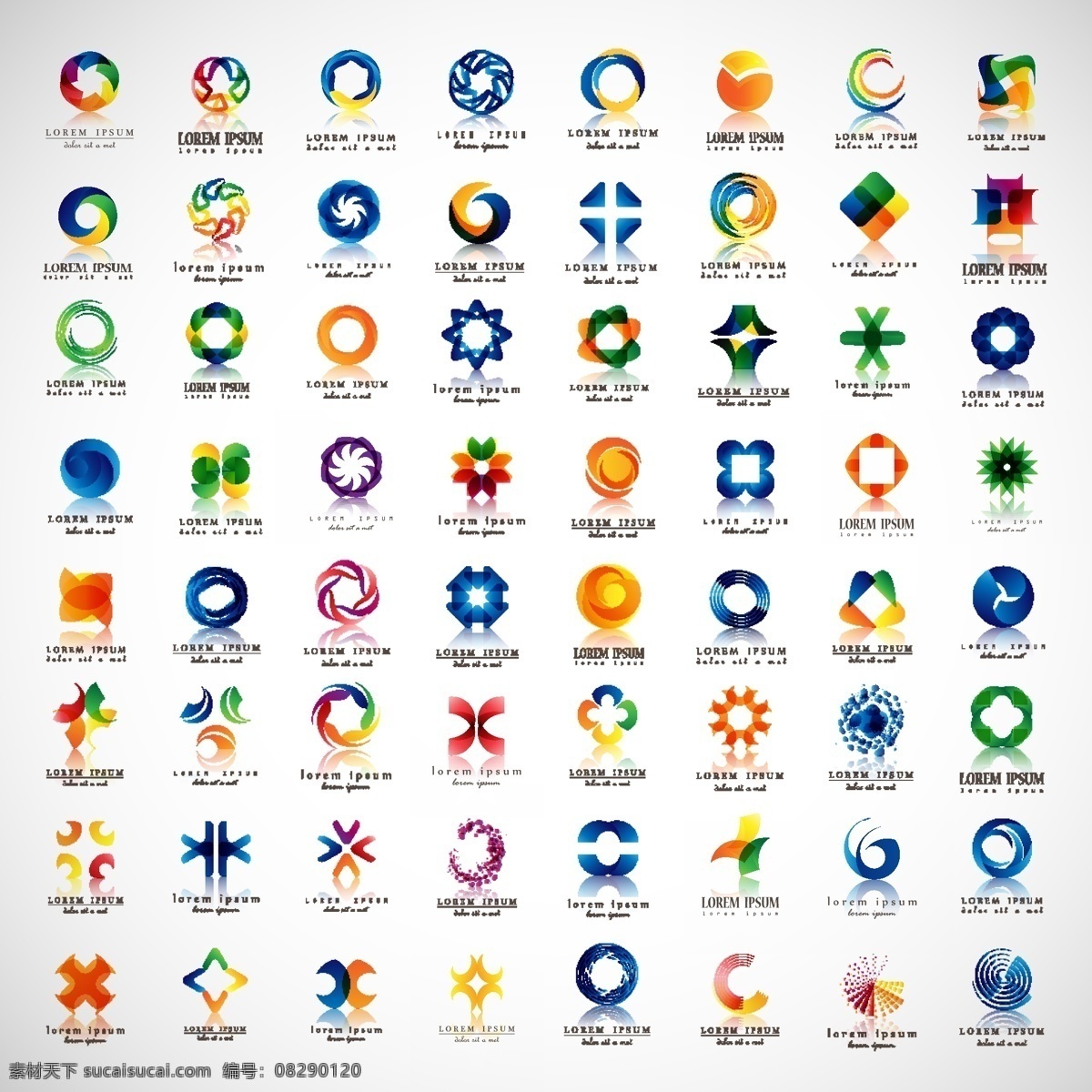 企业logo 圆形logo 渐变logo 旋转logo 对称logo 科技 公司 logo 绚丽 渲染 形 月形logo 水状logo 笔刷 半圆形 三角形 矢量图 绿色环保 标识 标志 logo设计