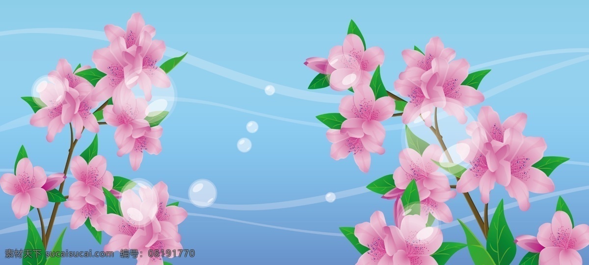 百合 春天 粉色花 广告设计模板 韩国花纹 花纹 梦幻 泡泡 迎春 移门 时尚 气泡 线条 移门图案 源文件 装饰素材