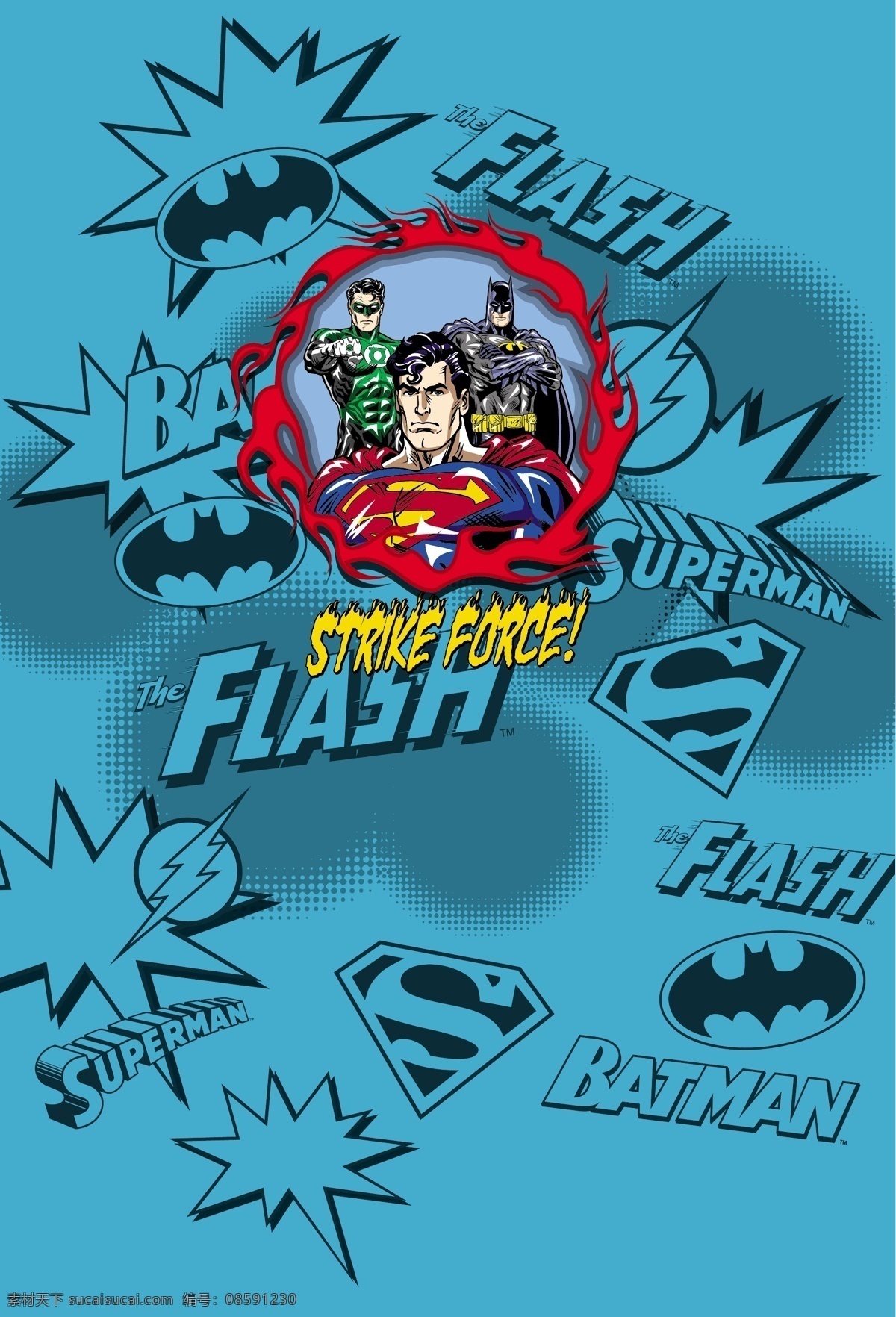 超人英雄 超人 superman 蝙蝠侠 batman 闪电侠 flash 华纳 dc漫画 超级英雄 英雄联盟 卡通形象 其他人物 矢量人物 矢量