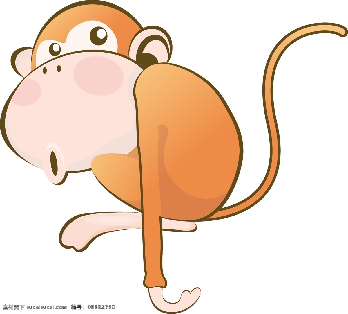 猴23 镒 白色
