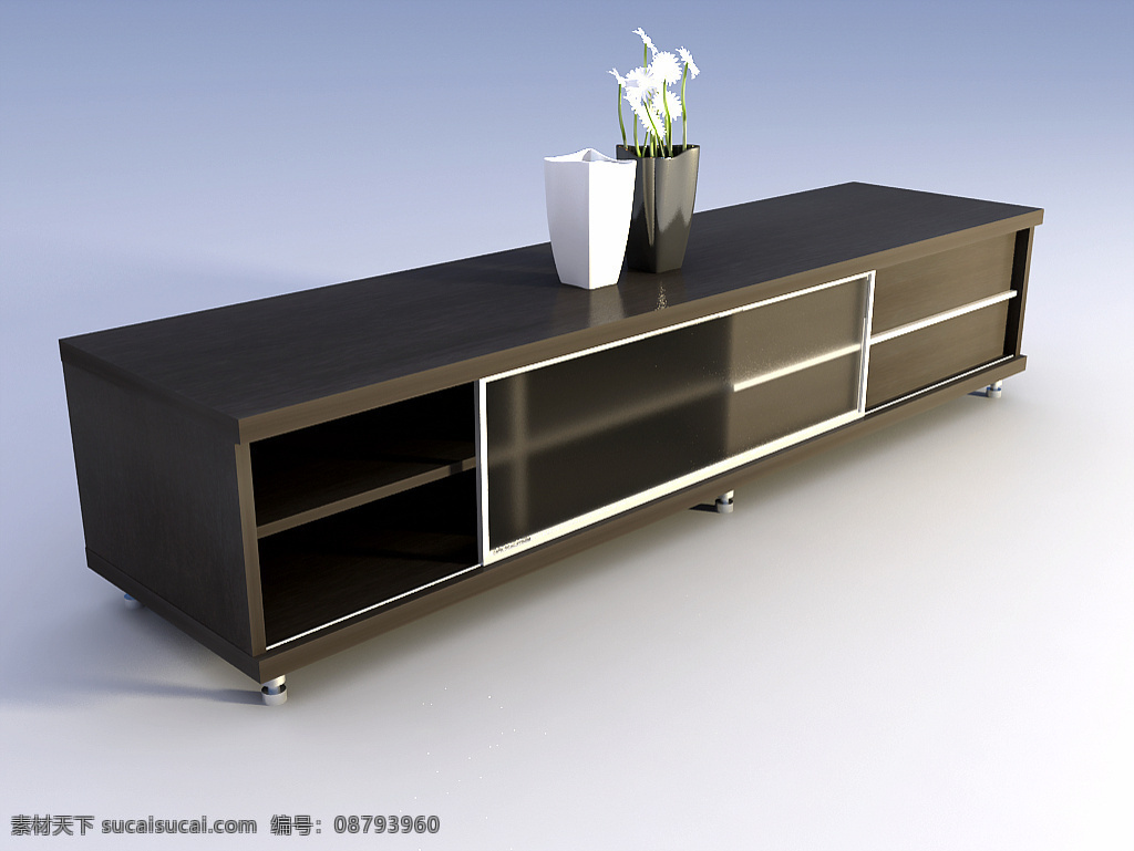 精美 家具 实木 柜 电视柜 3d 模型 精美家具