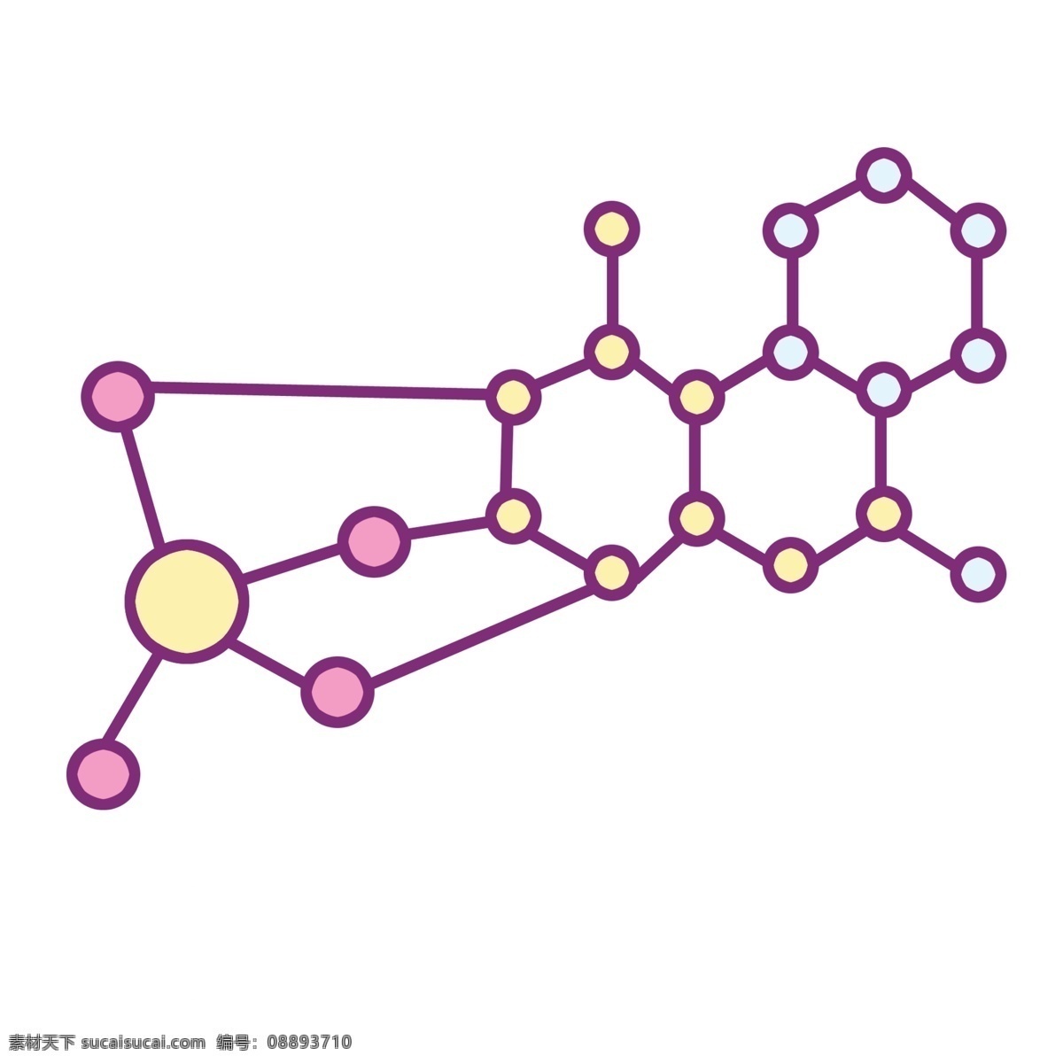 化学 分子 图标 插画 化学图标 分子图标 漂亮的图标 图标装饰 图标插画 粉色的图标 立体图标