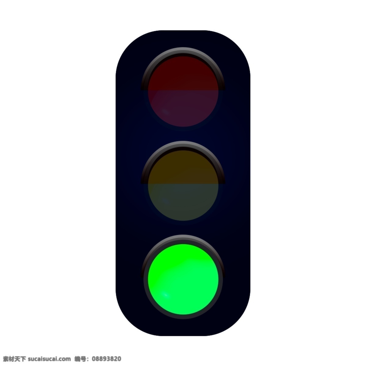 红绿灯 高清 可编辑 绿灯 交通信号灯 分层