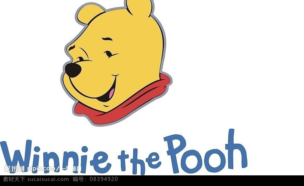 小熊标志 winnie the pooh 标识标志图标 矢量图库