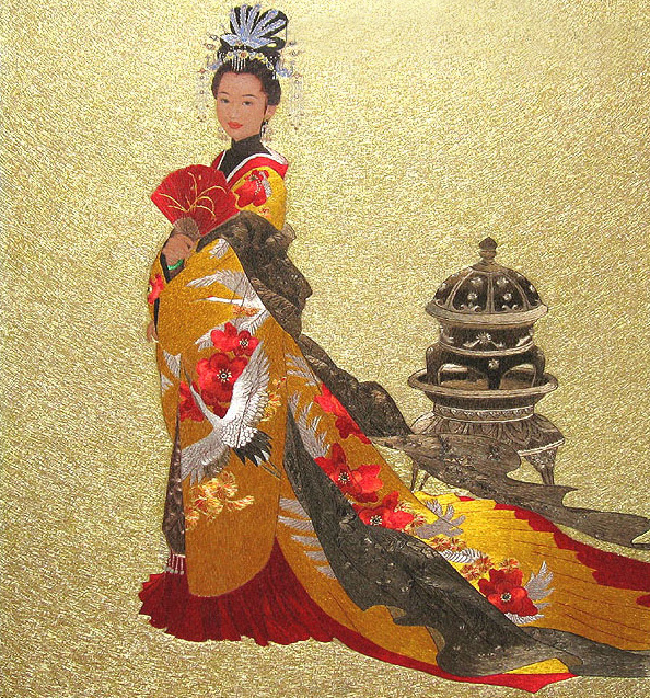绣花免费下载 服装图案 古人 香炉 绣花 中国风 平针绣 面料图库 服装设计 图案花型