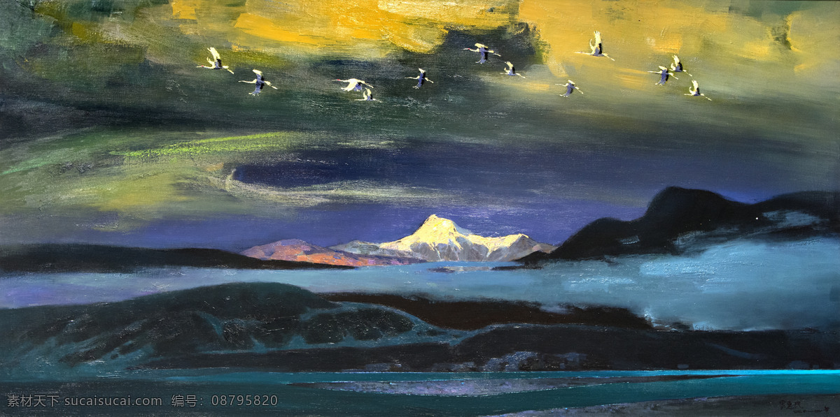 油画 远方 宋惠民油画 写实油画 油画雪山 西藏油画 油画风景 风景油画 当代艺术 中国当代油画 中国当代绘画 中国油画 文化艺术 绘画书法 中国风景油画
