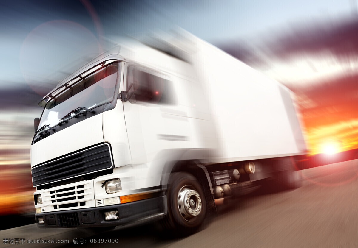 高速 行驶 货车 货 运货 存 高清 物流 货运车 卡车