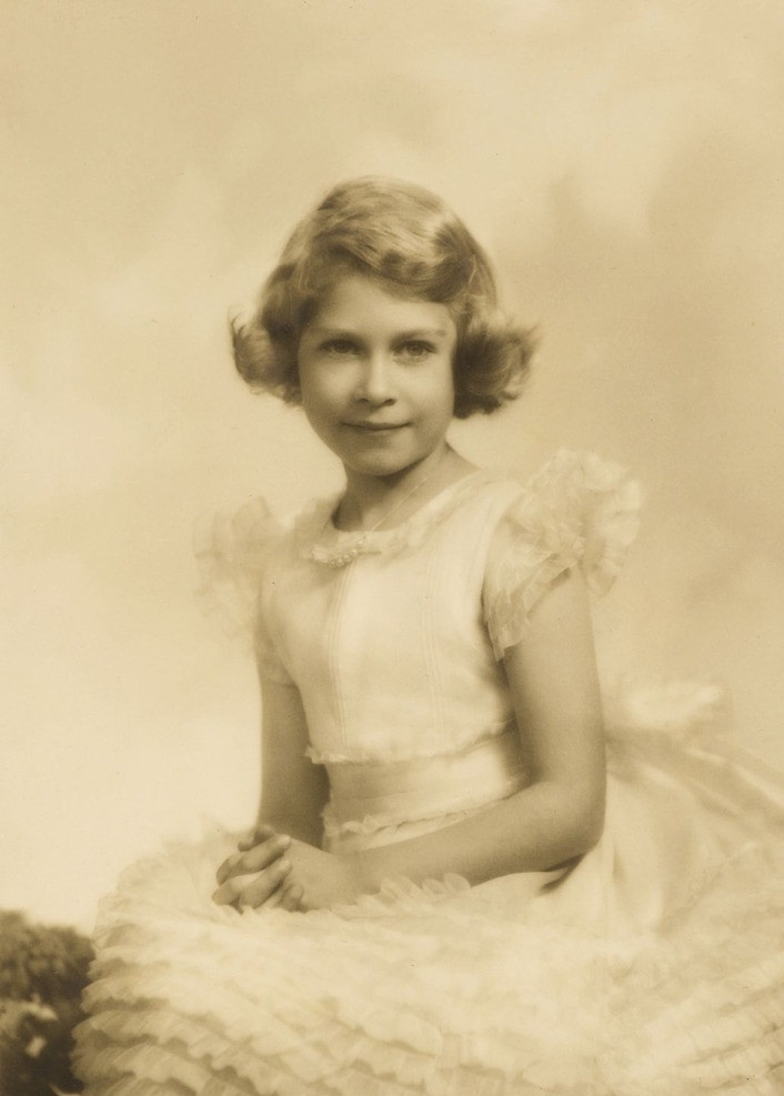 伊丽莎白公主 英国公主 伊丽莎白 二世 童年 照片 约克公爵之女 老照片 人物写真 人物图库