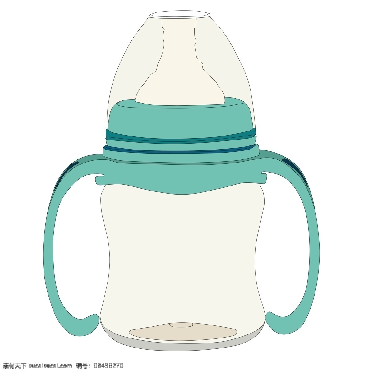 婴儿 奶瓶 装饰 插画 白色的奶瓶 婴儿奶瓶 漂亮的奶瓶 创意奶瓶 立体奶瓶 卡通奶瓶 奶瓶插画