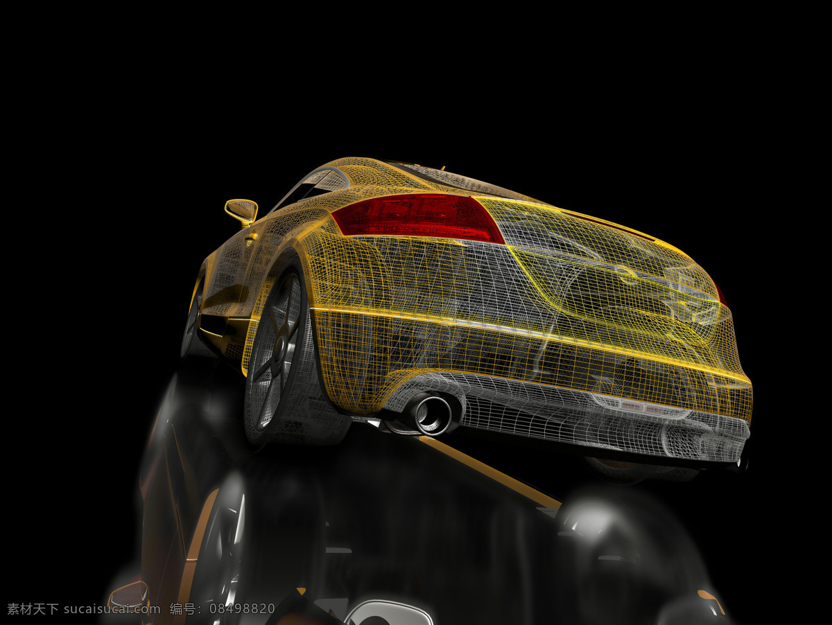 豪华 3d 汽车 效果图 轿车 小汽车 跑车 3d设计 设计图 车后面 透视图 3d汽车模型 汽车模型 高清图片 汽车图片 现代科技