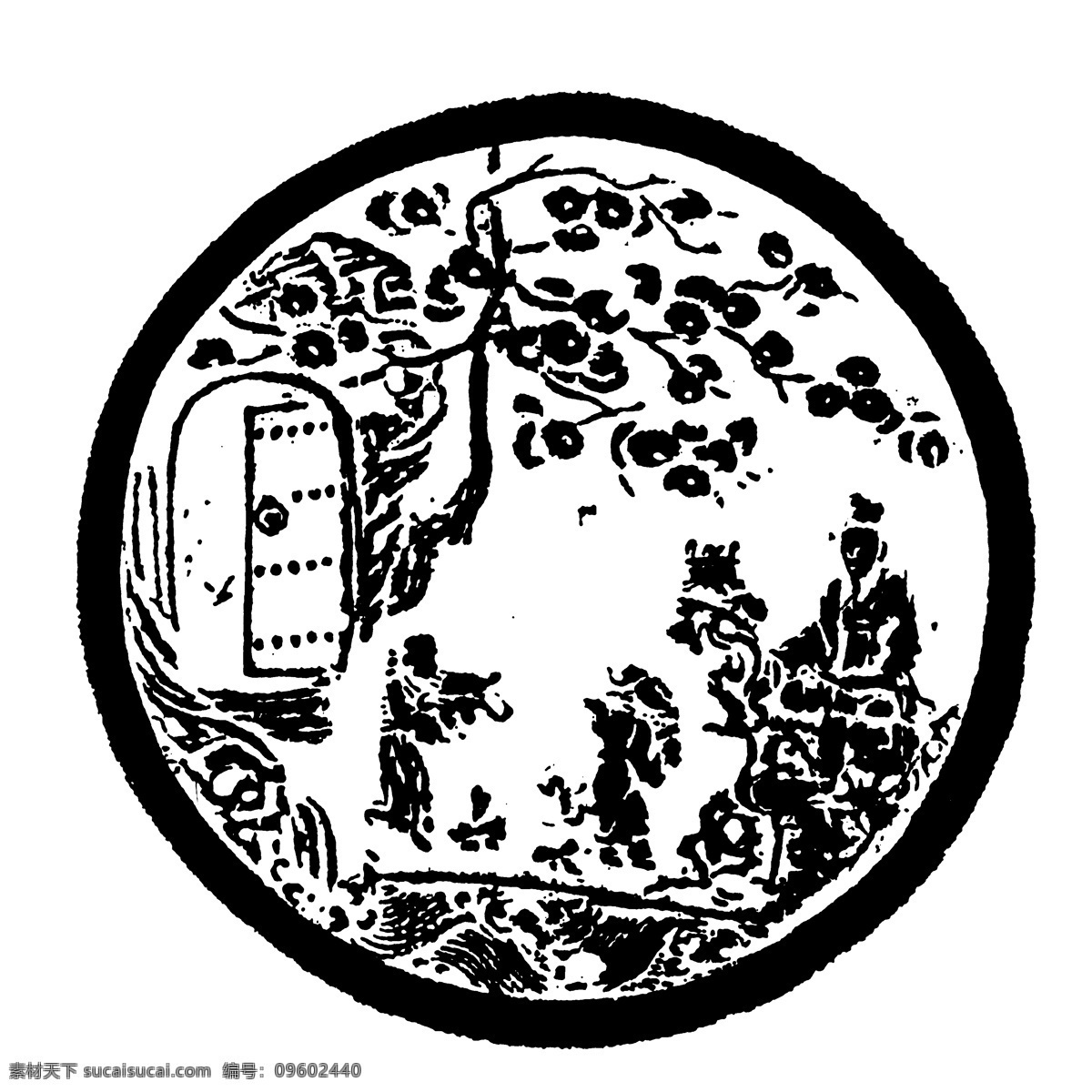 器物图案 两宋时代图案 中国 传统 图案 设计素材 装饰图案 书画美术 白色
