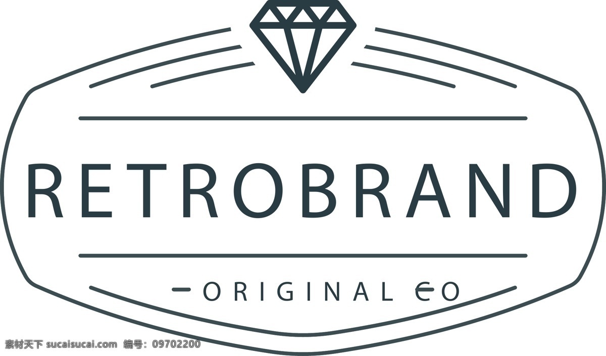 钻石品牌标志 复古logo logo 标志 标志设计 矢量素材 创意标志 简约 企业logo 图标 标志图标 品牌标志 图标设计 公司标志 钻石