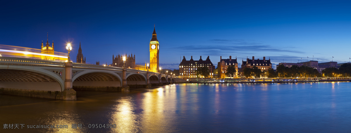 伦敦 威斯敏斯特 大桥 夜景 高清 城市 城市景观 大本钟 建筑 英国 电桥 哥特式 泰晤士河 维多利亚塔 教堂 anmin