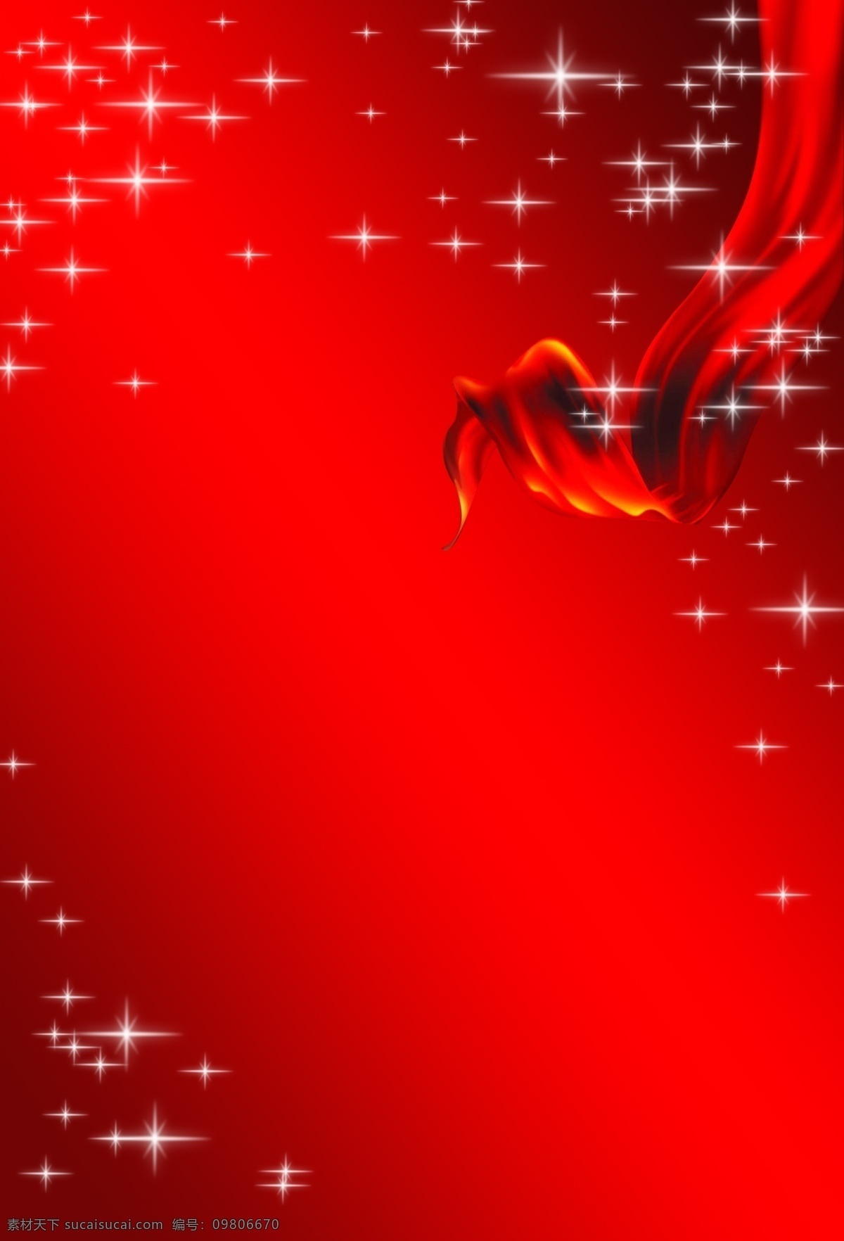 红色底图 丝绸 星光 红色 飘逸丝带 分层 背景素材 多彩底图 源文件库