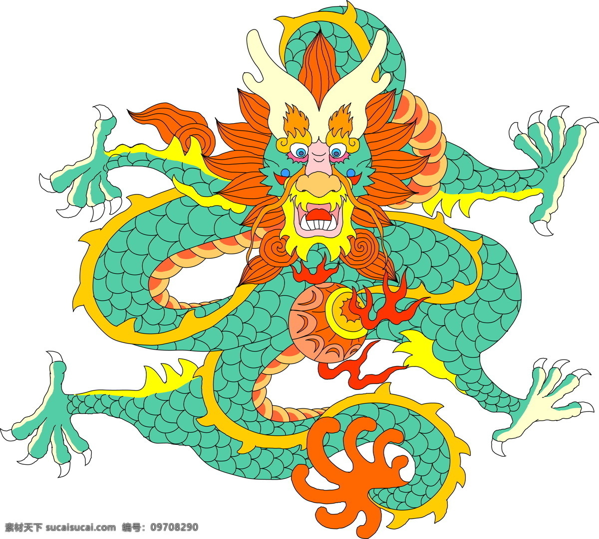 龙纹 吉祥图案 中国 传统 图案 中国传统图案 设计素材 龙凤图纹 装饰图案 书画美术 白色