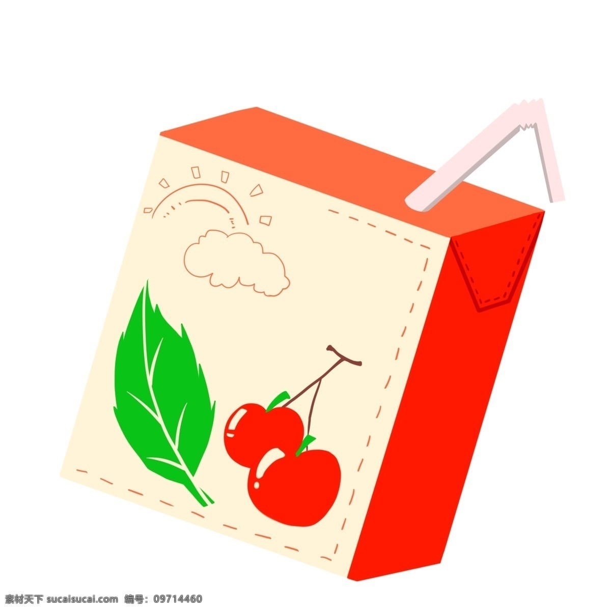 夏季 夏至 水果 饮料 夏天 盒装 果汁