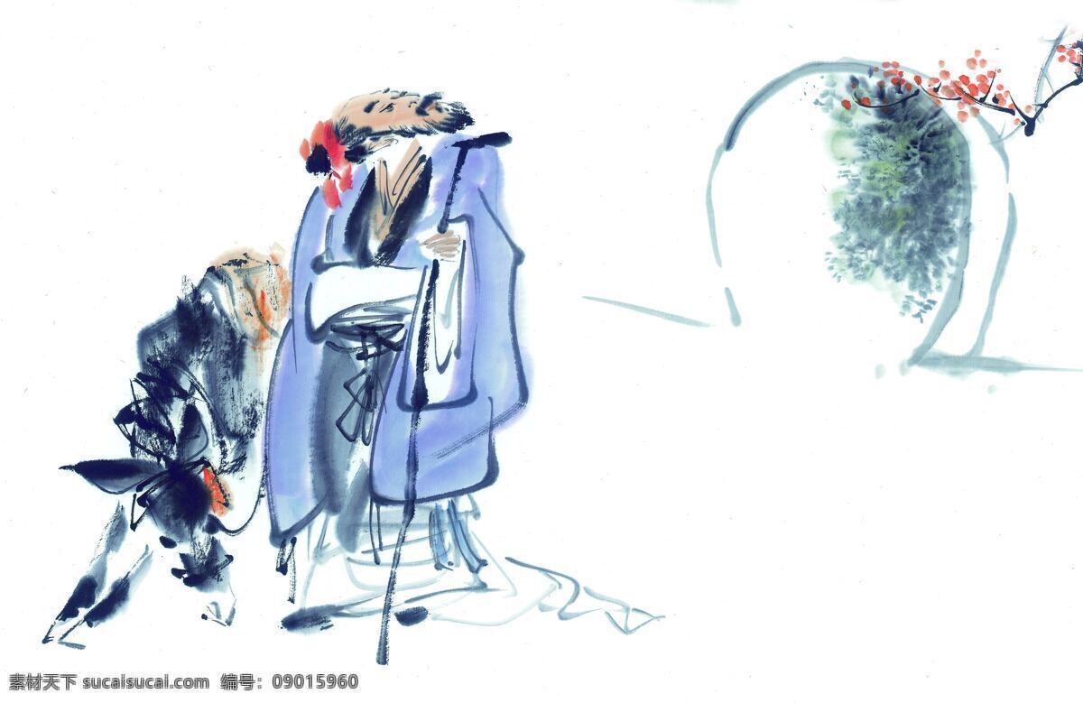 国画 中国画 文化 艺术 水墨画 八仙 铁拐李 回望 铁拐 书画文字 文化艺术 白色