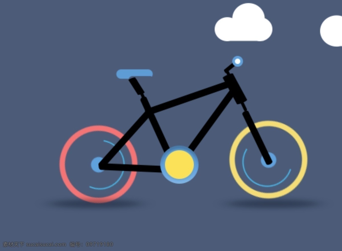 自行车gif 自行车 gif动态图 gif 动态效果 可以动 分层