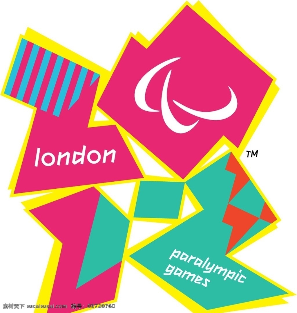 2012 伦敦 残奥会 会徽 伦敦残奥会 公共标识标志 标识标志图标 矢量