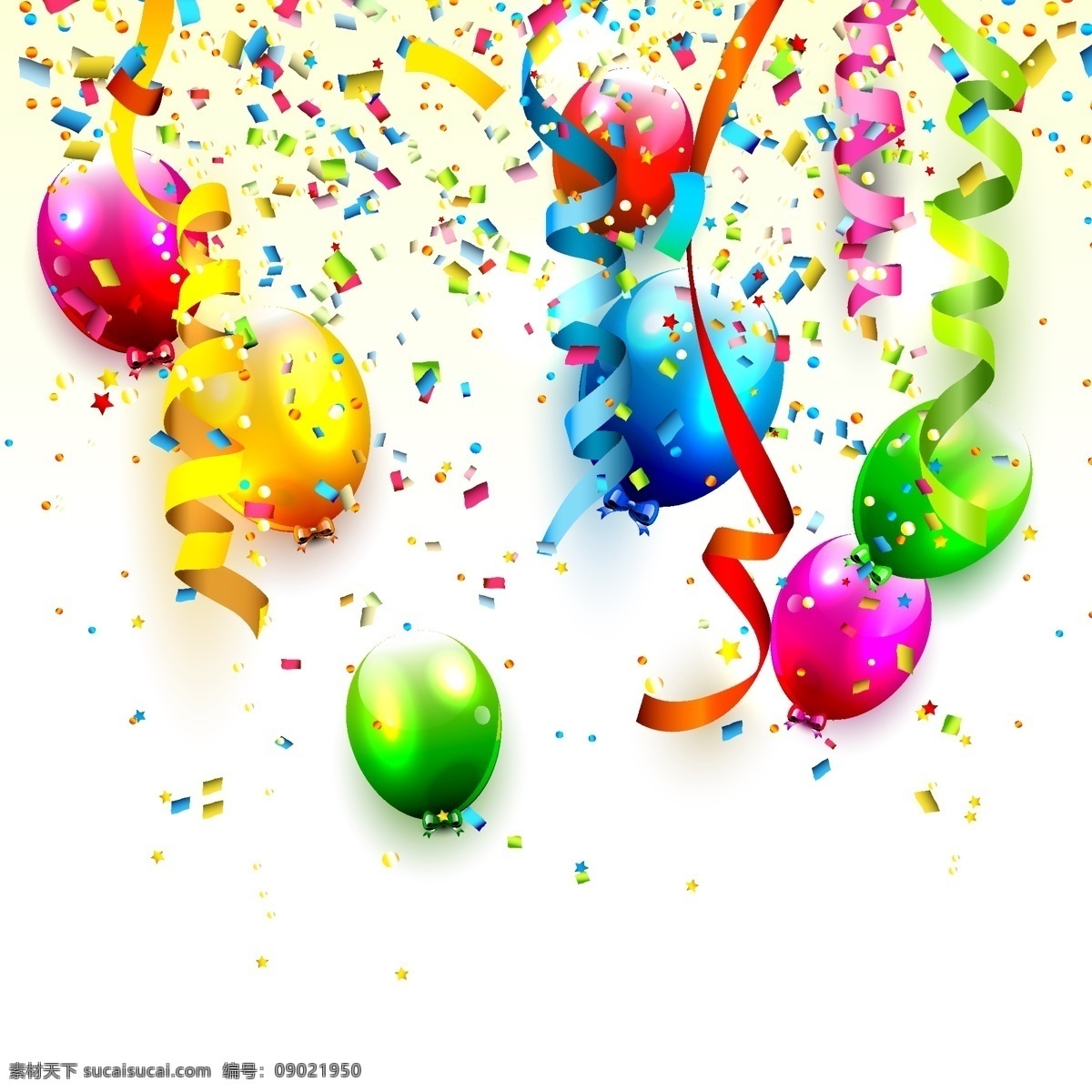 气球 碎纸屑 彩色气球 氛围彩色气球 节日彩色气球 节日氛围 彩色气 彩带 彩纸 生活百科 休闲娱乐 平面素材