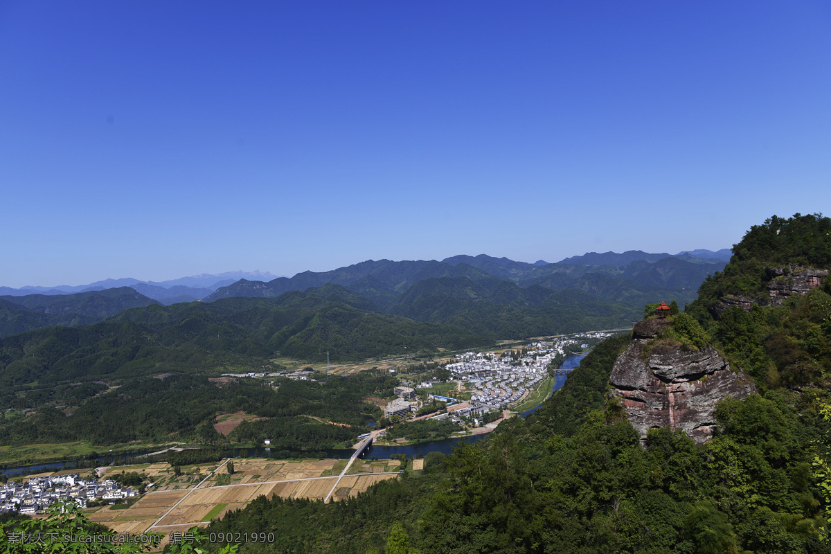 安徽 齐云山 摩崖 石刻 风景 图 休宁 山川 自然景观 风景名胜 蓝色